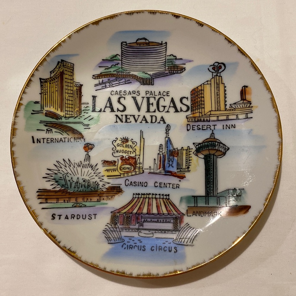 Vintage Las Vegas, Nevada Collector Plate